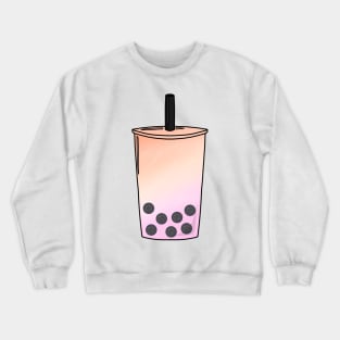 Pastel Lesbian Pride Boba Crewneck Sweatshirt